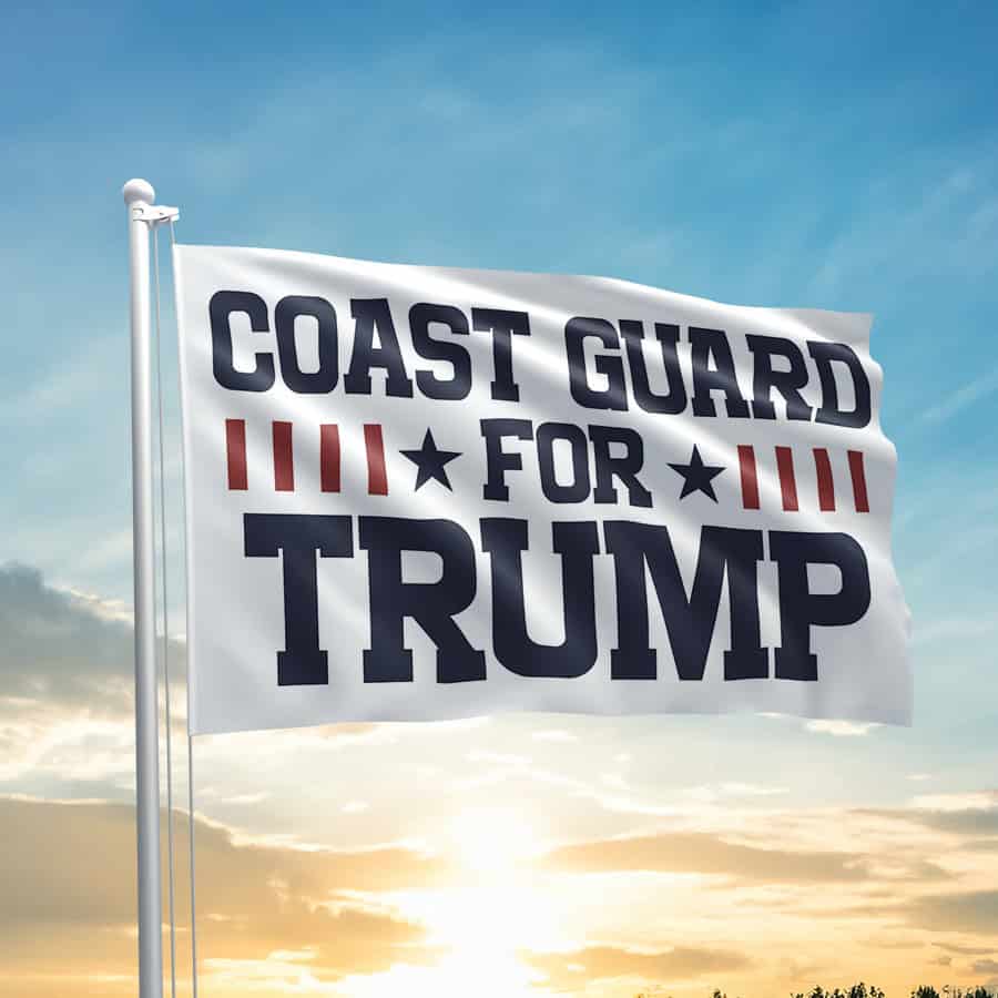 Coast Guard For Trump Flag Coast Guard For Trump Flag